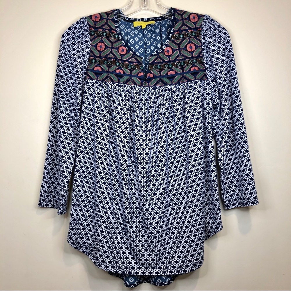 EZRA 🏵 Sz. S multiprint high-low blouse
